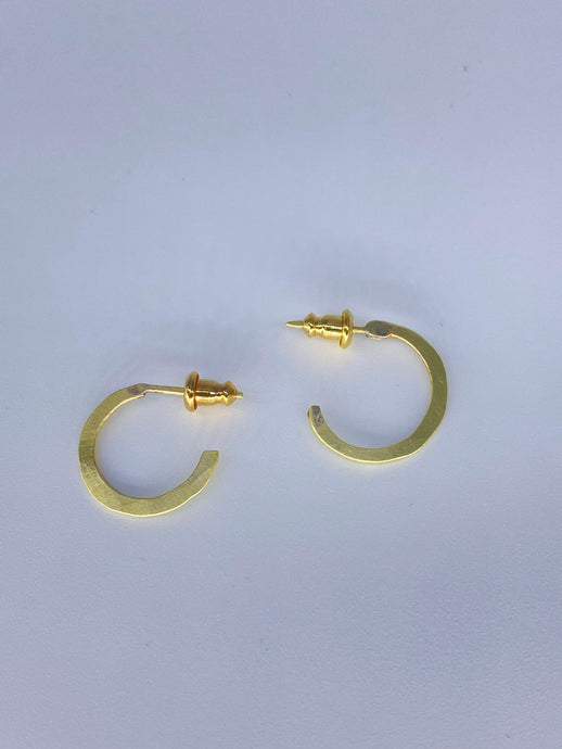 Mini “Honor” Hoops | Hand Polished - Joy Anthony Jewelry
