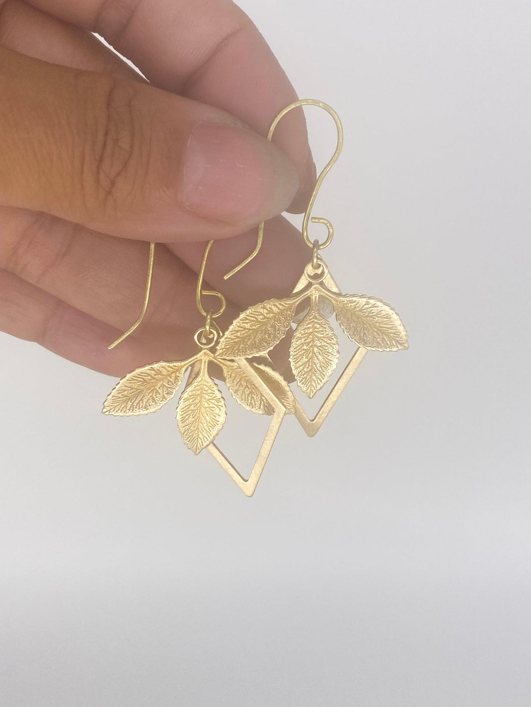 Diamond Leaf Earrings - Joy Anthony Jewelry