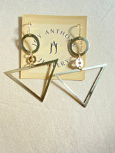 Load image into Gallery viewer, Triad x Rings Earrings | Hand-cut Design - Joy Anthony Jewelry

