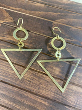 Load image into Gallery viewer, Triad x Rings Earrings | Hand-cut Design - Joy Anthony Jewelry
